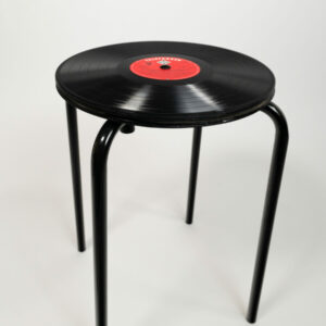 The Record Stool - Paint It Black